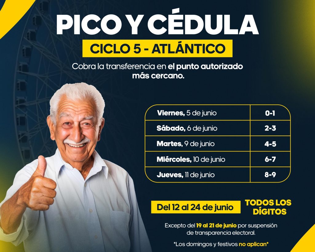 Más de 140 mil adultos mayores del Atlántico recibirán  transferencias de Colombia Mayor